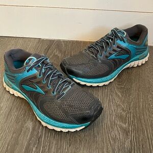 Brooks Grey & Blue Glycerin 11 Athletic Tennis Shoes Women’s Size 6.5